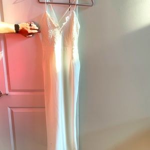 Entro White Lace Top Jumpsuit